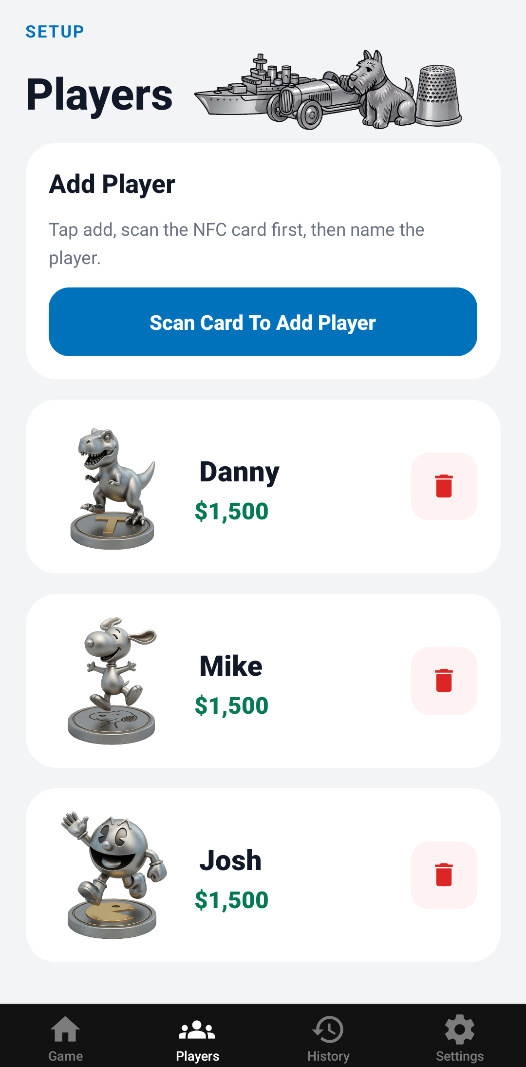 Monopoly Bank app screenshot 2